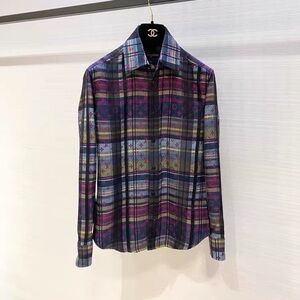 Authentic Louis Vuitton Vibrant Plaid Men's Shirt